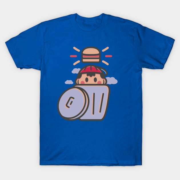 Trash Burger T-Shirt by Minilla